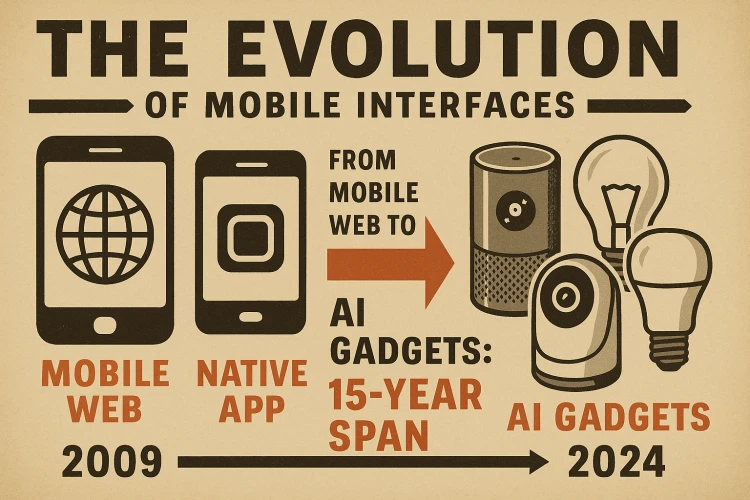 From Mobile Web to AI Gadgets: The Evolution of Mobile Interfaces Over 15 Years