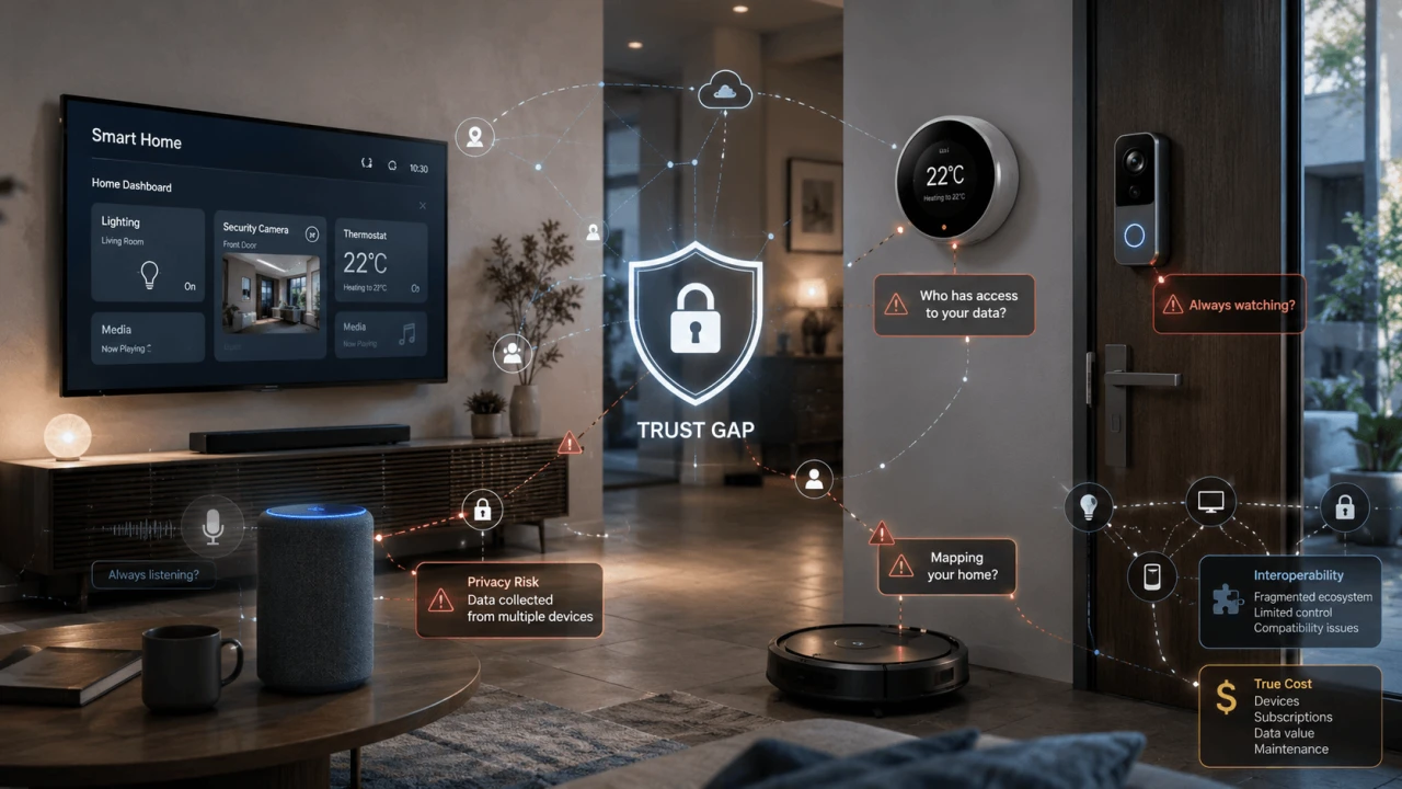 The Smart Home Trust Gap: Adoption, Privacy, Cost, and Interoperability Statistics 2026