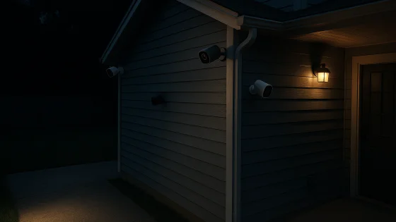 Spotlight vs Standard Night-Vision Cameras for Dark Yards