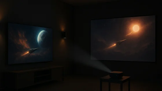 Smart TV vs Smart Projector for a Dark Movie Room