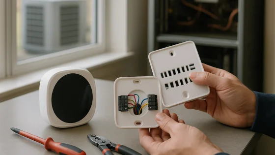 Heat pump thermostats
