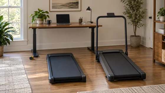 Under-Desk Walking Pads and 2-in-1 Folding Treadmills: Compare Fit and Modes
