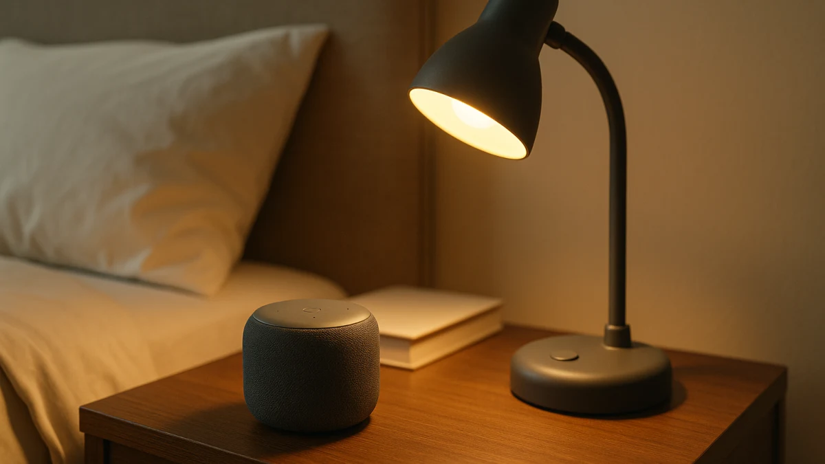 Smart Speaker or Bedside Desk Lamp for Your Nightstand?