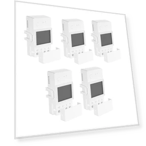 5PCS Smart Power Meter Switch with LCD Screen and App Control — Smart Home Modules, Sonoff