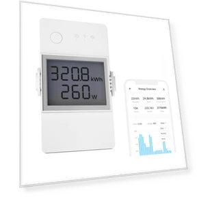 20A Smart Power Meter Switch with LCD Screen and App Control — Smart Home Modules, Sonoff