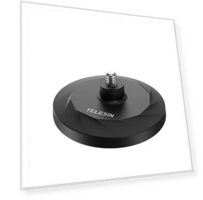 Magnetic Base Mounting Bracket with 1/4" Connector for DJI Pocket 3 / Insta360 Smart Phones — Camera Brackets, TELESIN