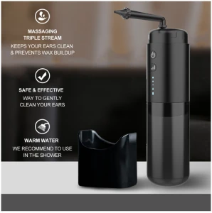 Automatic Electric Ear Cleaner with Jet Flusher and Nozzles — Electric Ear Cleaner