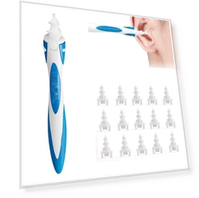 Smart Swab Ear Cleaner with 15 Replacement Parts — Syringes