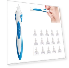 Smart Swab Ear Suction Cleaner with 15 Replacements — Syringes, Smart Swab
