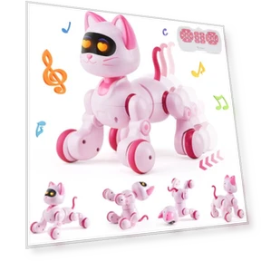 RC Robot Cat Toy for Kids with Remote Control — Interactive Animal Companions, VEVOR