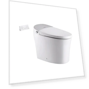 Elongated Smart Toilet with Heated Seat and Auto Freshening — Bathroom Essentials, VEVOR