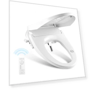Electric Smart Heated Bidet Toilet Seat with Remote Control — Bidets, VEVOR