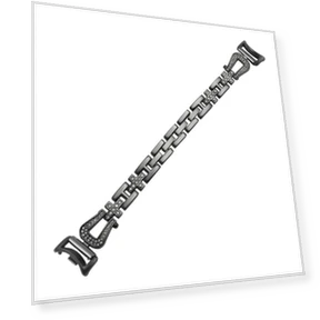 U-shaped Diamond Bracelet Metal Watch Band for Xiaomi Smart Band 9/8 — Bands, Xiaomi