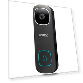 2K QHD 2-Way Wired Video Doorbell with Person Detection — Smart Home Security, Lorex