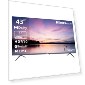 43" TV — Television, Hikers