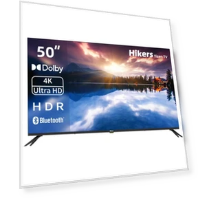 50" TV — Television, Hikers