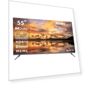 55" TV — Television, Hikers