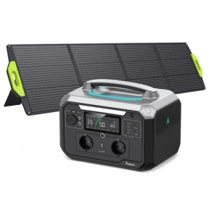 Portable Power Station with Solar Panel Kit — Portable Power Station, Ampace