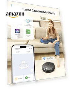 Robot Vacuum and Mop Combo for Pet Hair, 2-in-1 Mopping Robotic Vacuum Cleaner — Smart Cleaning Robots, PSUK