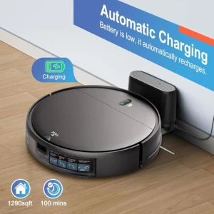 Robot Vacuum and Mop Combo with WiFi/App Control, Self-Charging, Ideal for Hard Floor, Pet Hair, Carpet — Robot Vacuum, MAMNV