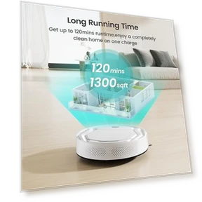 Robot Vacuum Cleaner with Strong Suction, Wi-Fi/App/Alexa Control — Smart Cleaning Robots, Lefant