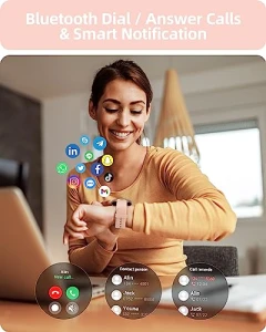 Smart Watch for Women with Call Function, Fitness Tracker, IP68 Waterproof — Fitness Tracker, Parsonver