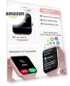 Alexa Built-in Smart Watch for Women with Fitness Tracking — Smartwatches, TOOBUR