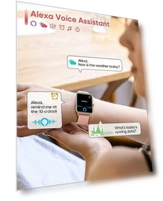 Smart Watch for Women with Alexa, Fitness Tracker, Bluetooth Call — Smartwatches, Fitpolo