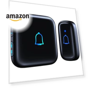 Wireless Doorbell with 56 Chimes, 1000 Feet Range, IP66 Waterproof — Push Buttons