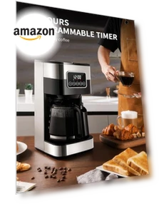 10-Cup Programmable Coffee Maker with Strong Brew Option — Coffee Makers, SHARDOR