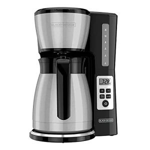 12 Cup Thermal Programmable Coffee Maker with Brew Strength and VORTEX Technology, BLACK+DECKER