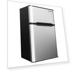 Mini Fridge with Freezer, 3.2 Cu.Ft, 2 Door, Adjustable Shelves — Mini Fridges, EUHOMY