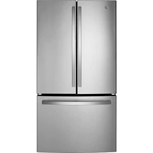 36" French Door Refrigerator with Internal Water Dispenser, Spill-Proof Shelves, GE