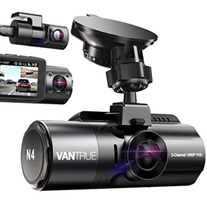 3 Channel Dash Cam with 4K, 1440P, and 1080P Resolution, IR Night Vision, 24 Hours Parking Mode — Dash Cam, VANTRUE