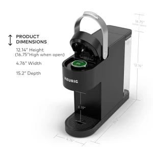 Single Serve K-Cup Pod Coffee Maker, Multistream Technology, 3 Brew Sizes, Slim Design, Keurig
