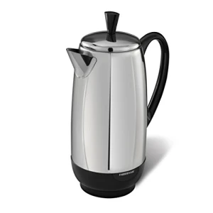 12 Cup Electric Coffee Percolator with Stainless Steel Basket, Farberware