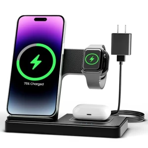 3 in 1 Wireless Charging Station for iPhone, Apple Watch, AirPods, GETPALS