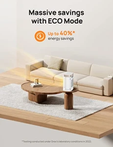 Atom One Space Heater with Remote, 70° Oscillating Electric Heater, Digital Thermostat, Dreo