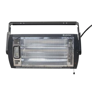 Ceiling Mounted Space Heater with Halogen Light, 1500W, Adjustable Tilt, Comfort Zone