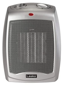 Desktop Electric Ceramic Space Heater with Adjustable Thermostat, Lasko