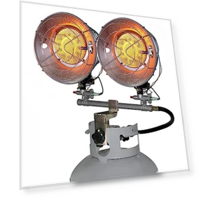 Double Tank Top Portable Propane Radiant Heater, 30,000 BTUs — Portable Propane Heaters, Dura Heat
