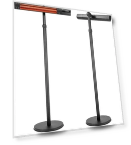 Electric Outdoor/Indoor Infrared Heater, 1500W 3 Settings, Remote Control — Portable Heating Solutions, Aspect Living