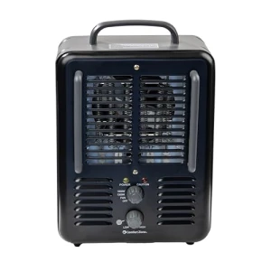 Electric Portable Space Heater with Adjustable Thermostat, Comfort Zone