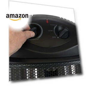 Infrared Radiant Quartz Tower Heater, 1500W Space Heater with Adjustable Thermostat — Portable Heating Solutions, BLACK+DECKER