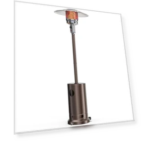48,000 BTU Propane Patio Heater with Wheels and Round Table — Heater Covers, OLIXIS