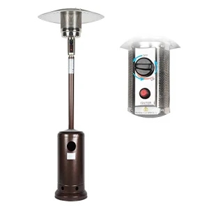 Outdoor Propane Patio Heater with Umbrella Dome 48,000 BTU, MIXBIRLY