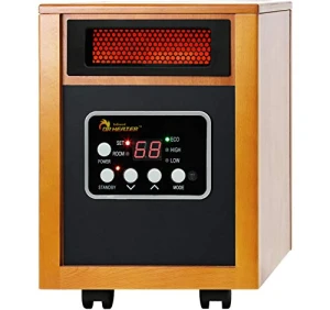 Portable Space Heater with Remote Control, 1500-Watt, Dr Infrared Heater