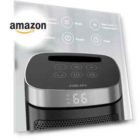 Portable Space Heater with Remote Control - 1500W PTC Electric Heater for Indoor Use — Portable Heating Solutions, JIBUFI