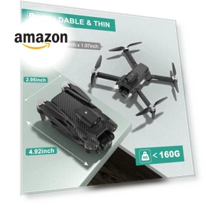 4K Camera Drone for Kids and Adults - Beginner-Friendly Mini Drone with Emergency Stop — Drones, MSMV