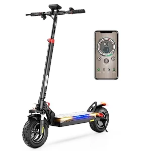 Electric Scooter with Off-Road Tires and Adjustable Handlebar — Electric Scooter, iScooter